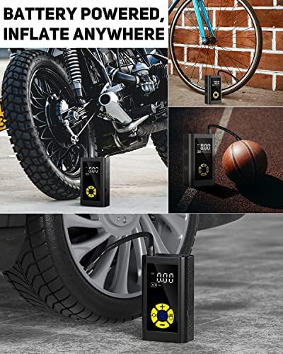 Rechargeable tire inflator with emergency flashlight — photo 5