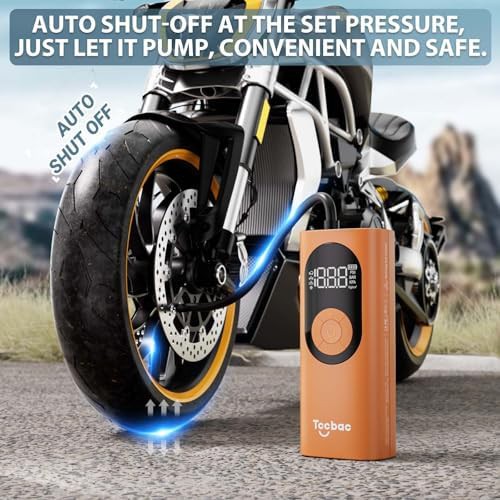 Portable cordless air pump with LED light — photo 3