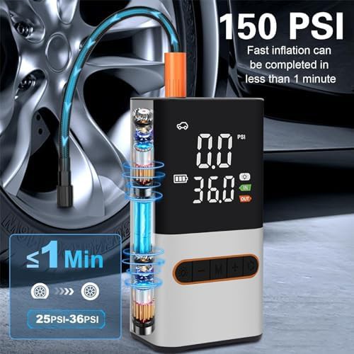 Portable Cordless Digital Tire Pump 150 PSI — photo 3