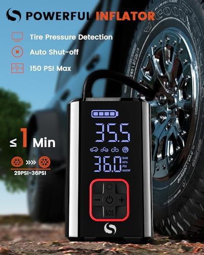 Servomaster 150 PSI smart air pump for car tires — photo 2