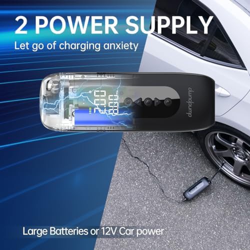 Cordless auto off car tire pump — photo 3