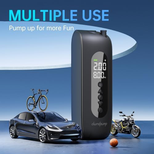 Cordless auto off car tire pump — photo 4