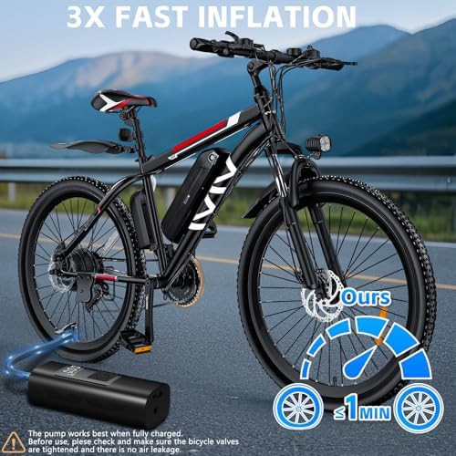 Coquimbo portable electric bike pump in black — photo 3