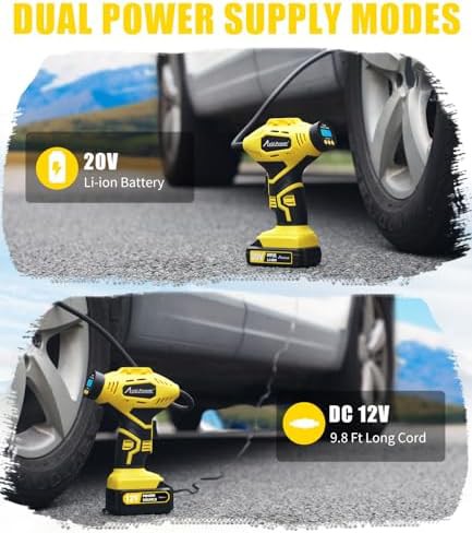 Avid Power 20V rechargeable tire inflator air compressor — photo 5