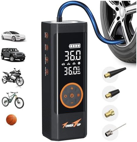 Black Cordless Fast Inflation Rechargeable Pump