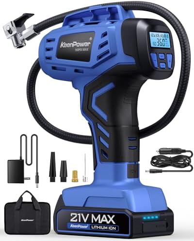Handheld smart mode inflator with dual power