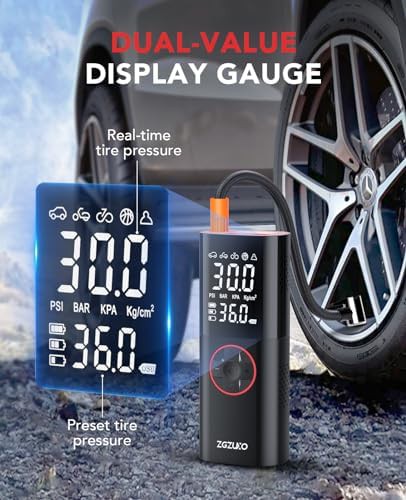Rechargeable Tire Pump with Dual Screen — photo 4