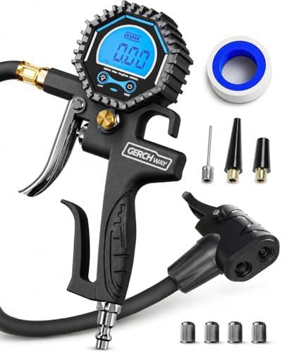 Digital bike tire pressure gauge
