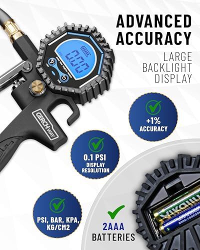 Digital bike tire pressure gauge — photo 4