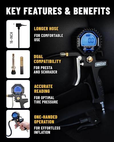 Digital bike tire pressure gauge — photo 5