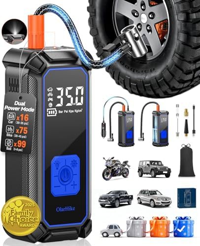 Dual Power Air Pump with Digital Pressure Gauge