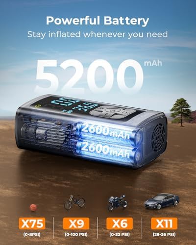 Portable Smart Air Pump with Large LCD — photo 3