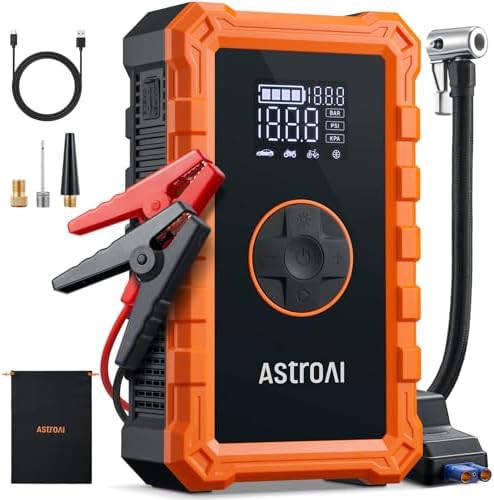 S8 air 3000A jump starter with compressor