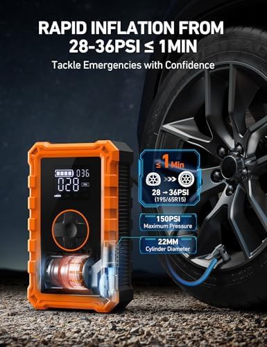 S8 air 3000A jump starter with compressor — photo 3