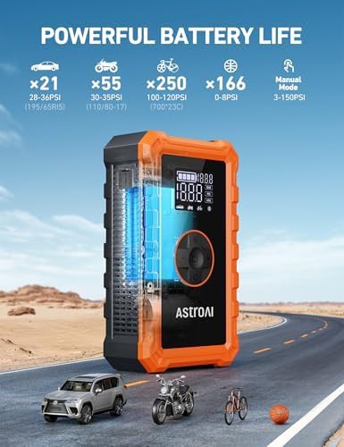 S8 air 3000A jump starter with compressor — photo 4