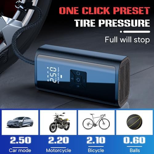 Portable air pump with extension hose adapter — photo 4