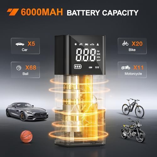 Rechargeable cordless dual power tire inflator — photo 4