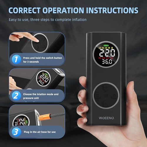 Smart auto off portable air compressor — photo 3