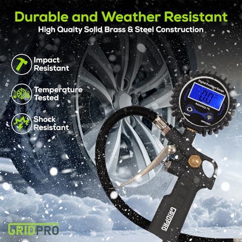 Heavy Duty Digital Tire Inflator Gauge — photo 5