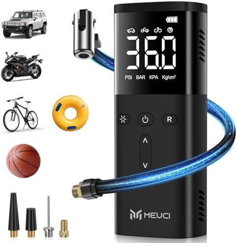 High Capacity 10000mAh Cordless Tire Pump