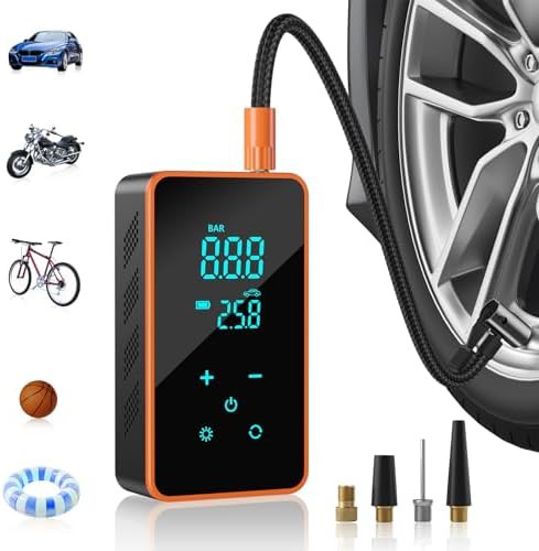 Cordless Tire Inflator with Touch Screen