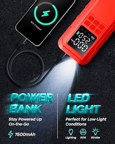 Red Cordless High Speed Portable Air Pump — photo 4