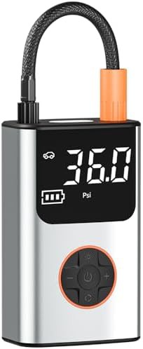 Silver compact digital pump for cars