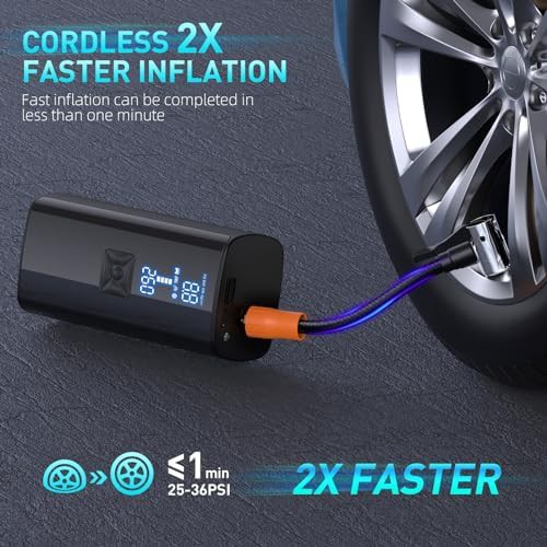 High capacity cordless air compressor — photo 3