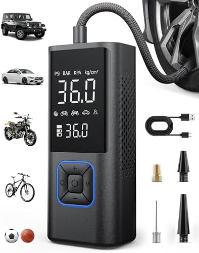 Blue Large Capacity Cordless Air Pump