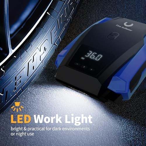 Blue Large 12V DC Tire Pump — photo 5