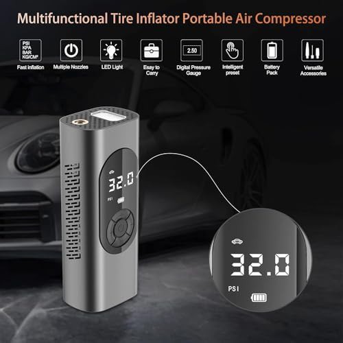 Cordless Portable Air Pump with LED Light — photo 3