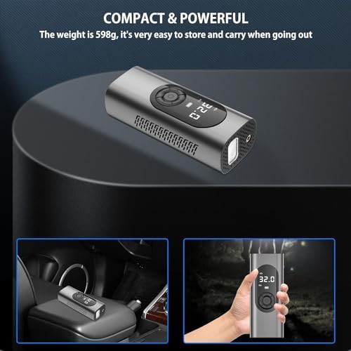 Cordless Portable Air Pump with LED Light — photo 4