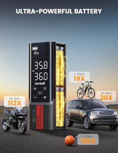 Cordless Digital Air Pump with LED — photo 3