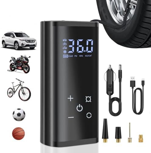 Fast inflation cordless tire pump