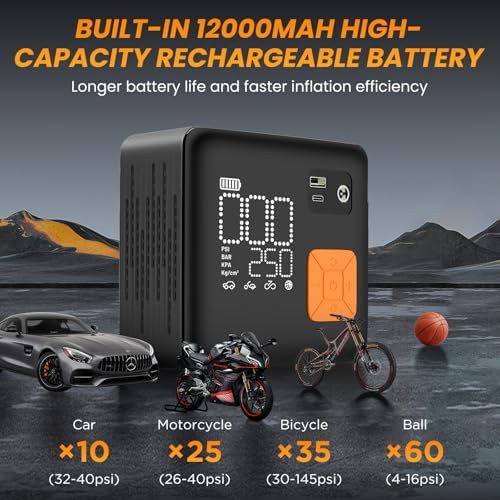 High Pressure Cordless Inflator with LED Light — photo 4