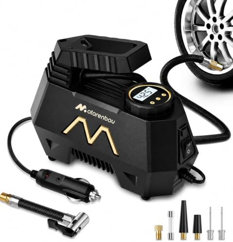 Emergency LED portable car air pump