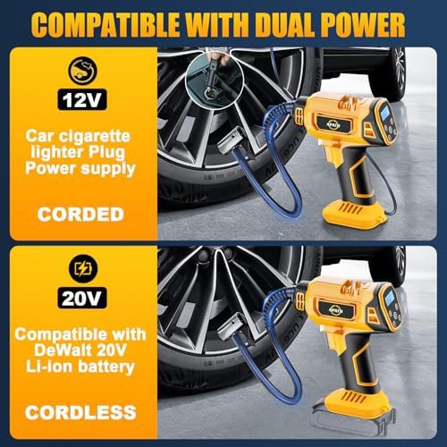Handheld air pump compatible with power tool batteries — photo 3