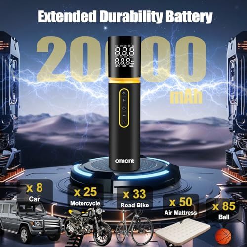 Cordless Bike Tire Pump with Digital Gauge — photo 3