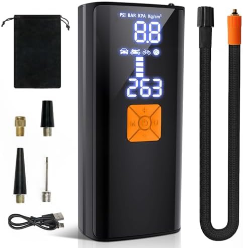 Cordless Portable Air Pump with Digital LCD