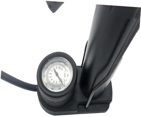 Black Foot Pedal Bike Pump with Barometer — photo 5
