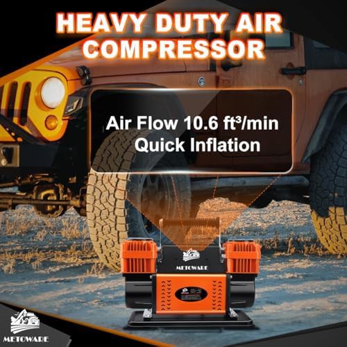 Heavy duty dual cylinder offroad air compressor — photo 3
