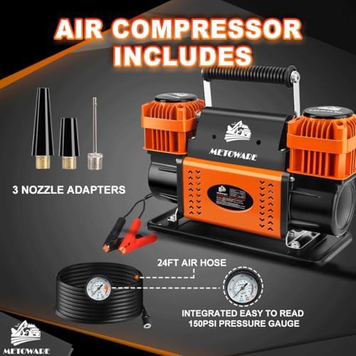 Heavy duty dual cylinder offroad air compressor — photo 4