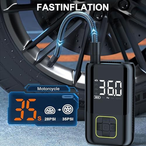 One click smart tire inflator compressor — photo 3