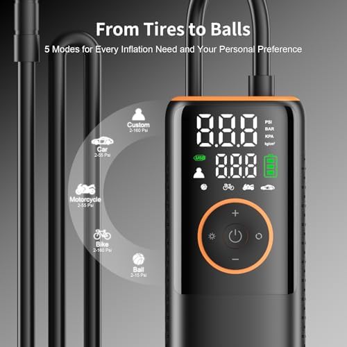 High Pressure Digital Car Tire Inflator — photo 5
