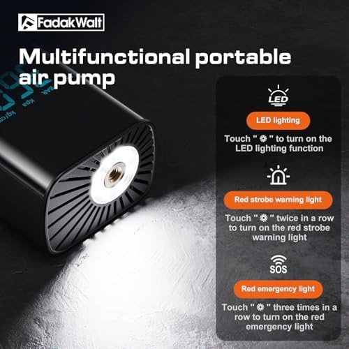 Cordless air pump with smart touch screen — photo 4