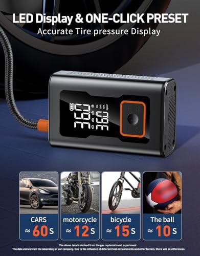 Compact rechargeable bike tire pump — photo 2