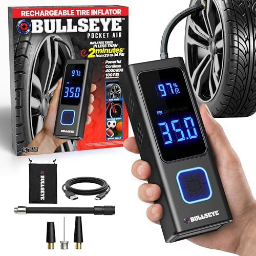 Pocket air inflator with Presta valve