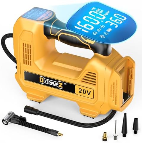 DIYtoolifz car portable tire inflator Dewalt