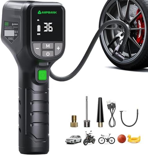 Compact Digital Tire Pump with LED Light