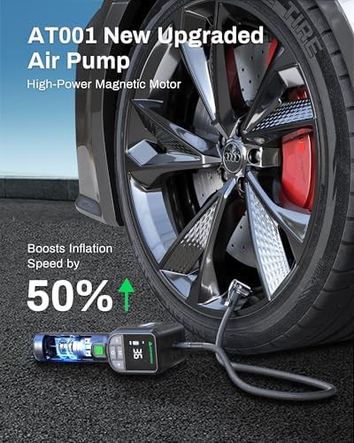 Compact Digital Tire Pump with LED Light — photo 2